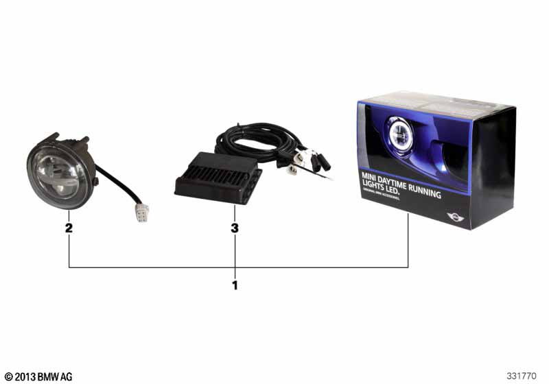 Пост. светодиодный ближний свет MINI