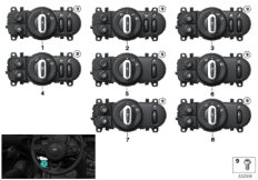 Переключатель блока упр.освещением