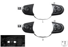 Schalter Multifunktionslenkrad Sport