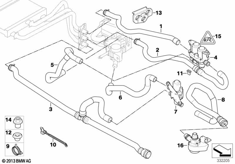 Водян. шланги автон.сист.отопл.IHKA High