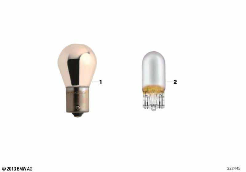 Хромированные лампы BMW