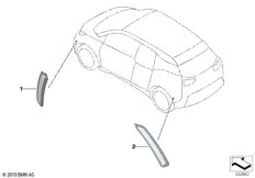Боковой габаритный фонарь / отражатель