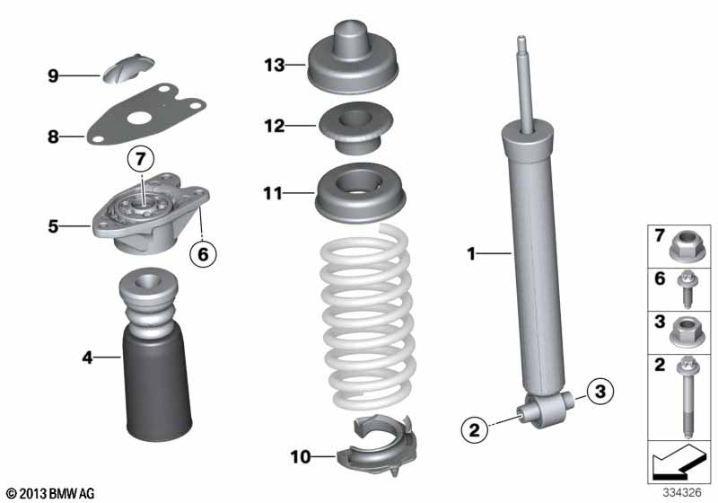 Детали амортизационной стойки Зд
