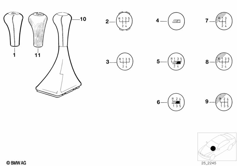 Головки рычага/чехлы/эмблемы
