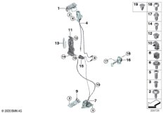 Система замков задней двери