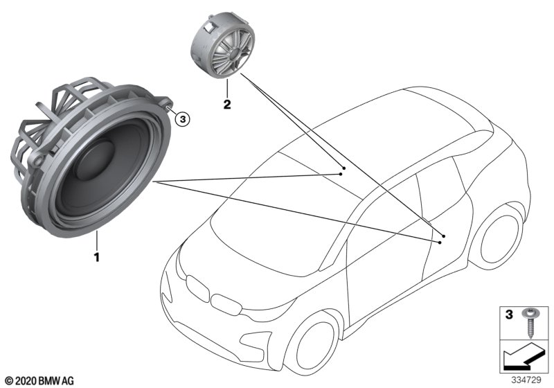 Детали заднего динамика
