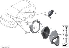 Детали переднего динамика