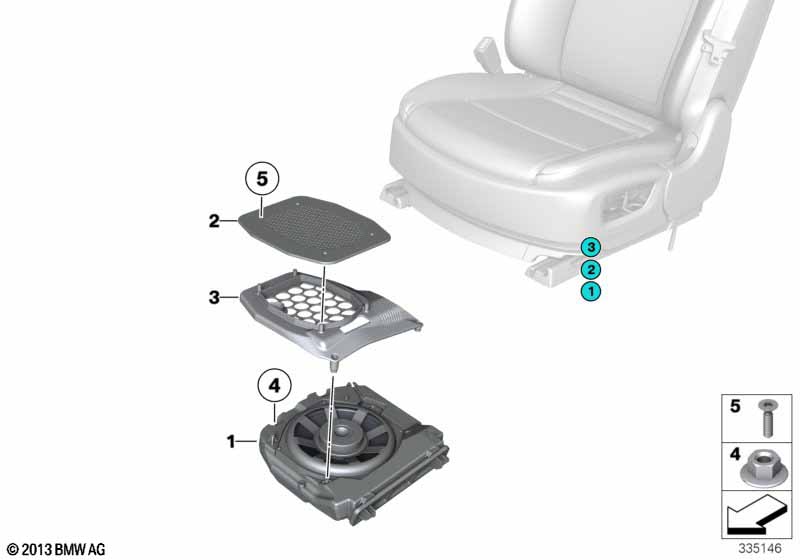 Детали центрального НЧ-динамика