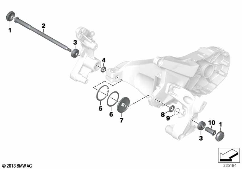 Подшипники кач.рычага заднего колеса