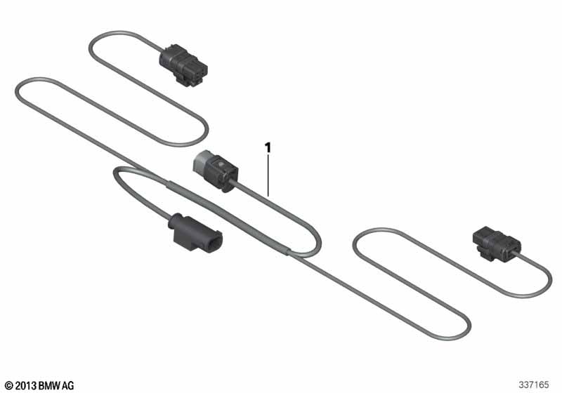 Жгут проводов дополнительной фары