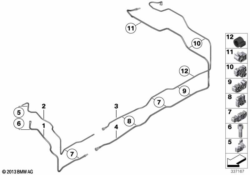 Топливопровод/ элементы крепления
