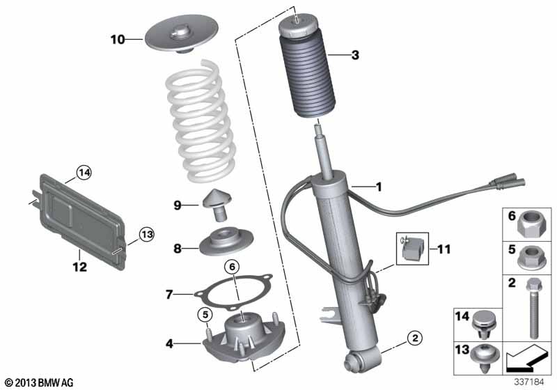 Амортизационная стойка Зд/VDC/ЭБУ