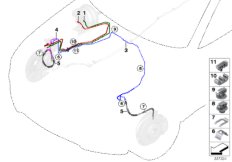 Трубопровод тормозного привода Пд