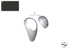 Накл. M Performance ручки рычага сел.