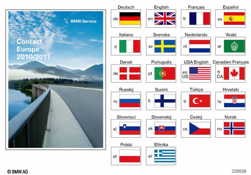 Брошюра Service Kontakt BMW