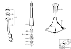 Рычаг переключения передач/ чехол