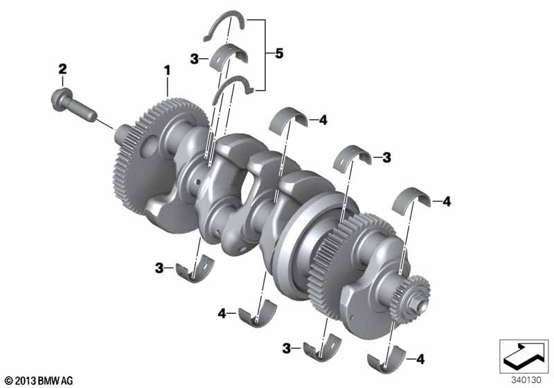 Коленчатый вал дополнительные элементы
