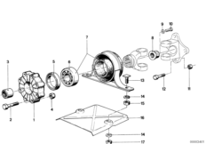 Дополн.элементы кард.вала,промежут.опора