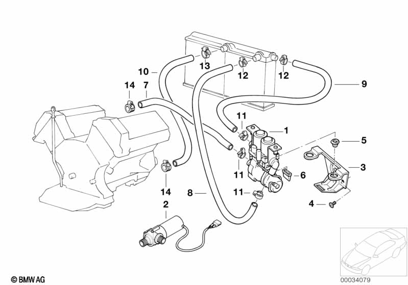 Водяные шланги, помпа, клапан
