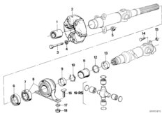 Эласт.муфта/промеж.опора карданного вала