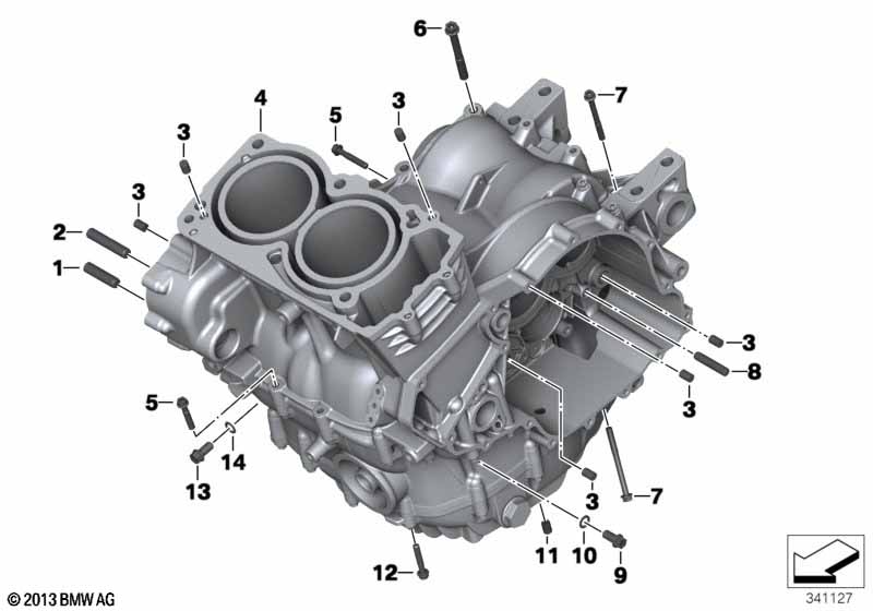 Картер двигателя дополнительные элементы