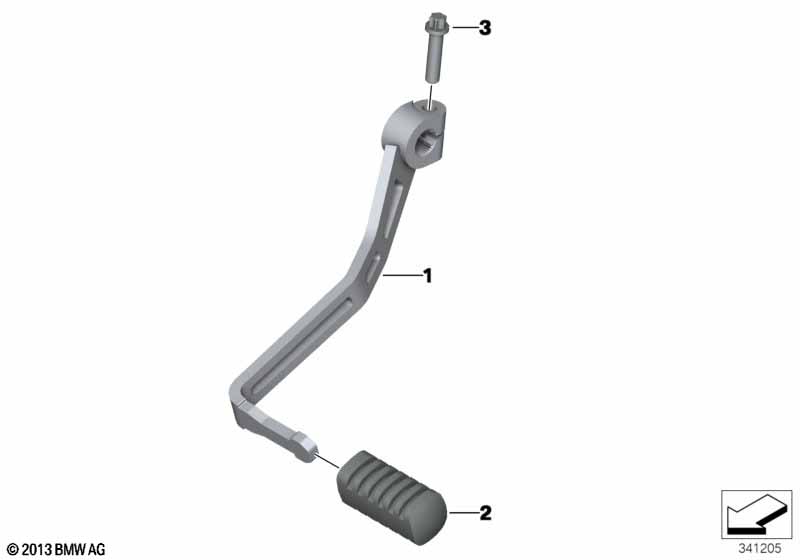 Наружные детали механизма ПП/рычаг ПП