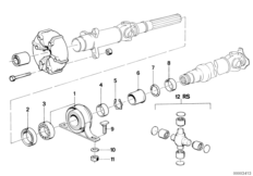 Дополн.элементы кард.вала,промежут.опора