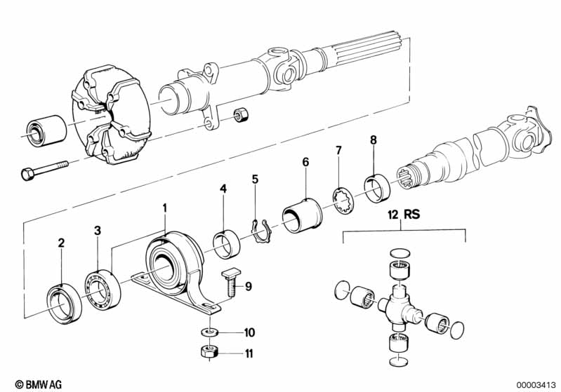 Дополн.элементы кард.вала,промежут.опора