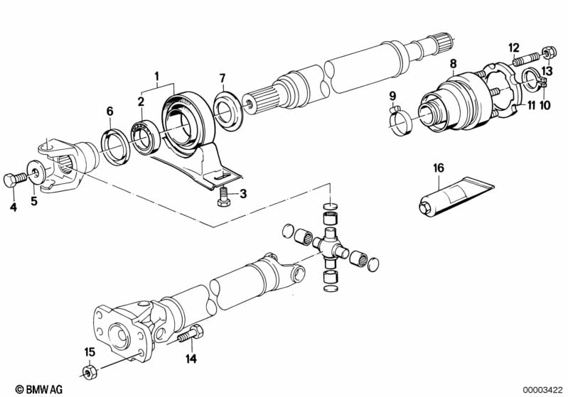 ШРУС промежут.опоры карданного вала