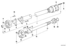 Карданный вал, привод на все колеса