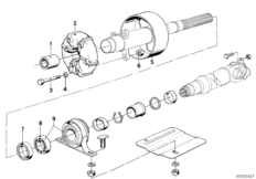 Эласт.муфта/промеж.опора карданного вала