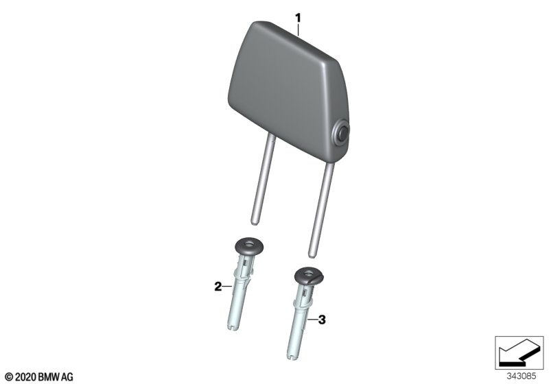 Подголовник заднего сиденья