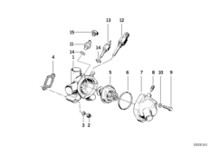 Корпус термостата системы охлаждения