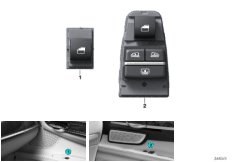 Перекл.стеклоподъемников П Пасс/Зд