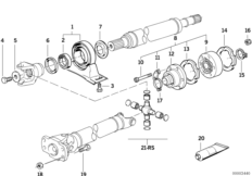 ШРУС промежут.опоры карданного вала