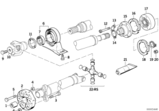 ШРУС промежут.опоры карданного вала