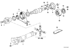 ШРУС промежут.опоры карданного вала