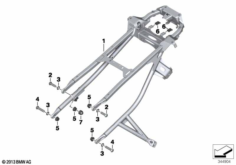 Задняя часть рамы