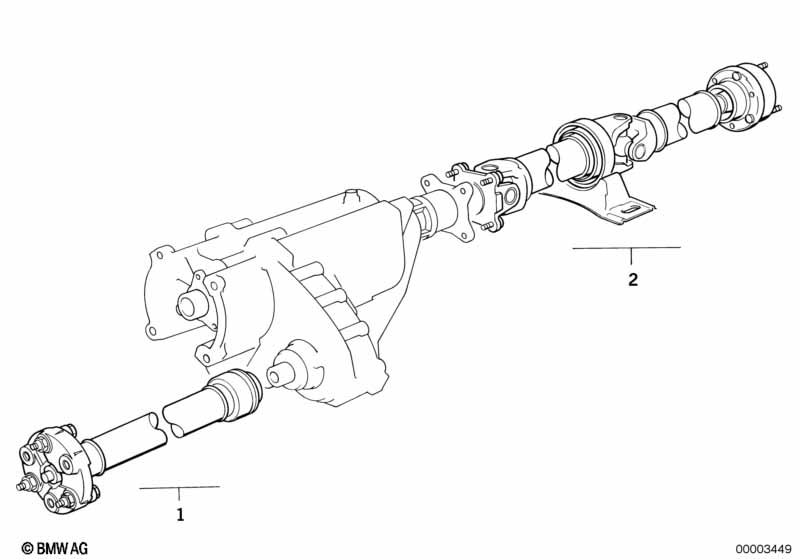 Карданный вал, привод на все колеса
