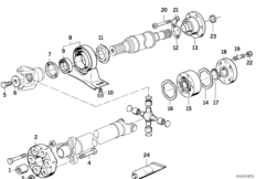 ШРУС промежут.опоры карданного вала
