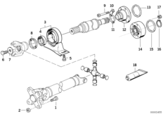 ШРУС промежут.опоры карданного вала