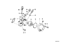 Корпус термостата системы охлаждения