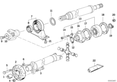 ШРУС промежут.опоры карданного вала
