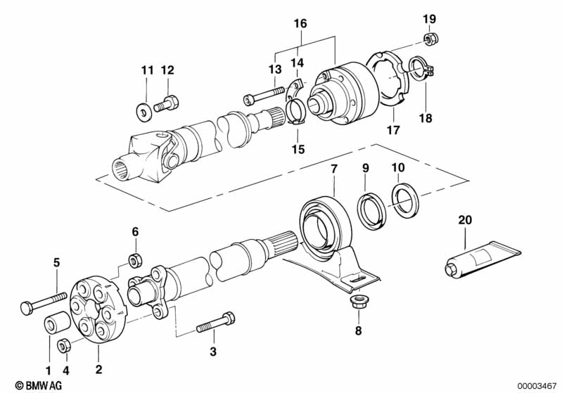 ШРУС промежут.опоры карданного вала