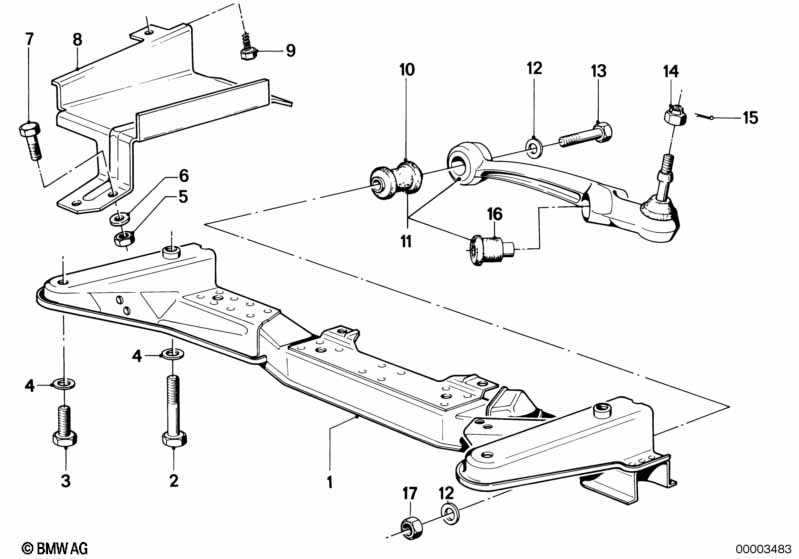 Балка переднего моста/поперечный рычаг