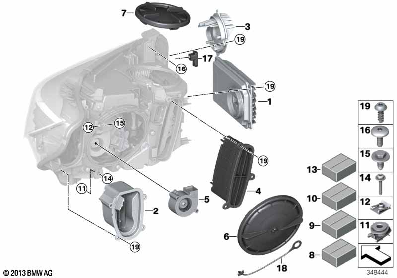 Детали светодиодной фары