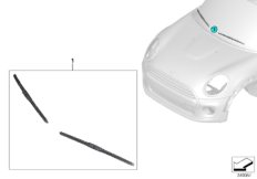 Комплект щеток стеклоочистителя