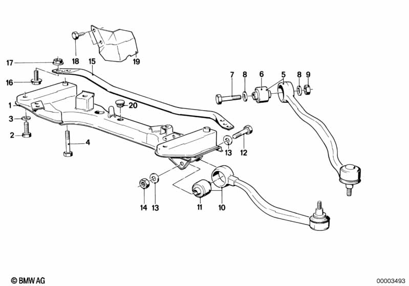 Балка переднего моста/поперечный рычаг