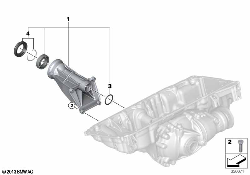 Опорный кронштейн редуктора пер.моста