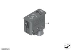 ГНЕЗДО USB/AUX-IN